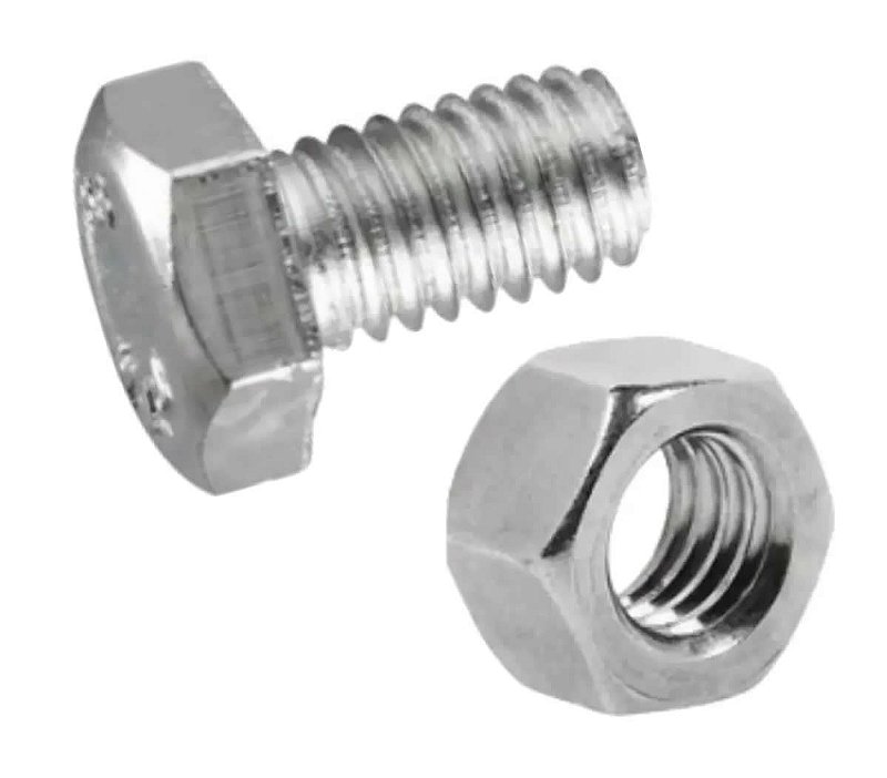 PARAFUSO COM PORCA 1/2" X 1"