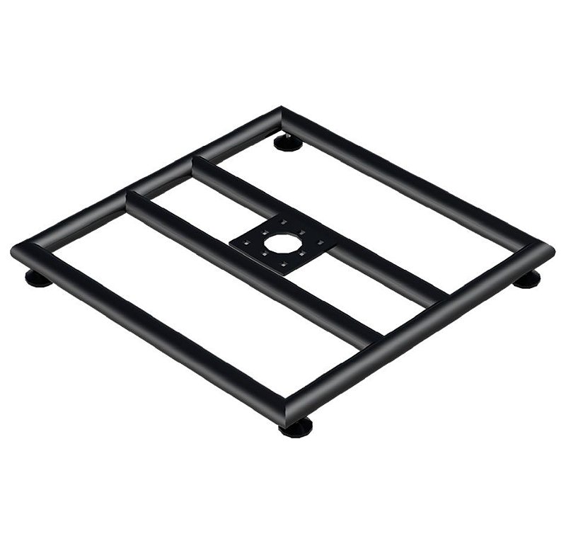 Base 60x60 para boxtruss q15 com pé nivelador preto