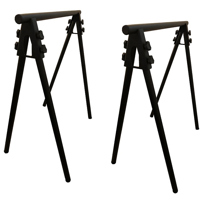 Cavaletes de Ferro Desmontável Monet Para Tampo de Mesa 2 peças preto