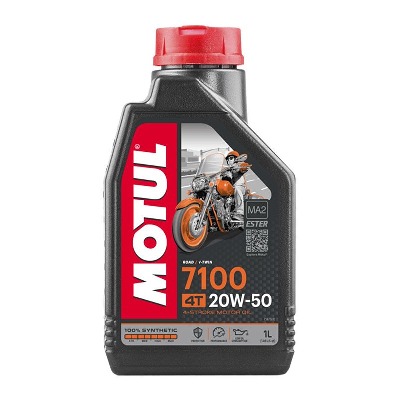 Óleo De Motor 20W50 1L Motul 7100 4T - Vivemos Moto