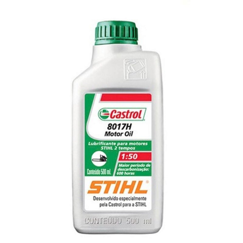 Óleo De Motor 2 Tempos 500Ml Castrol Stihl 8017 H - Vivemos Moto
