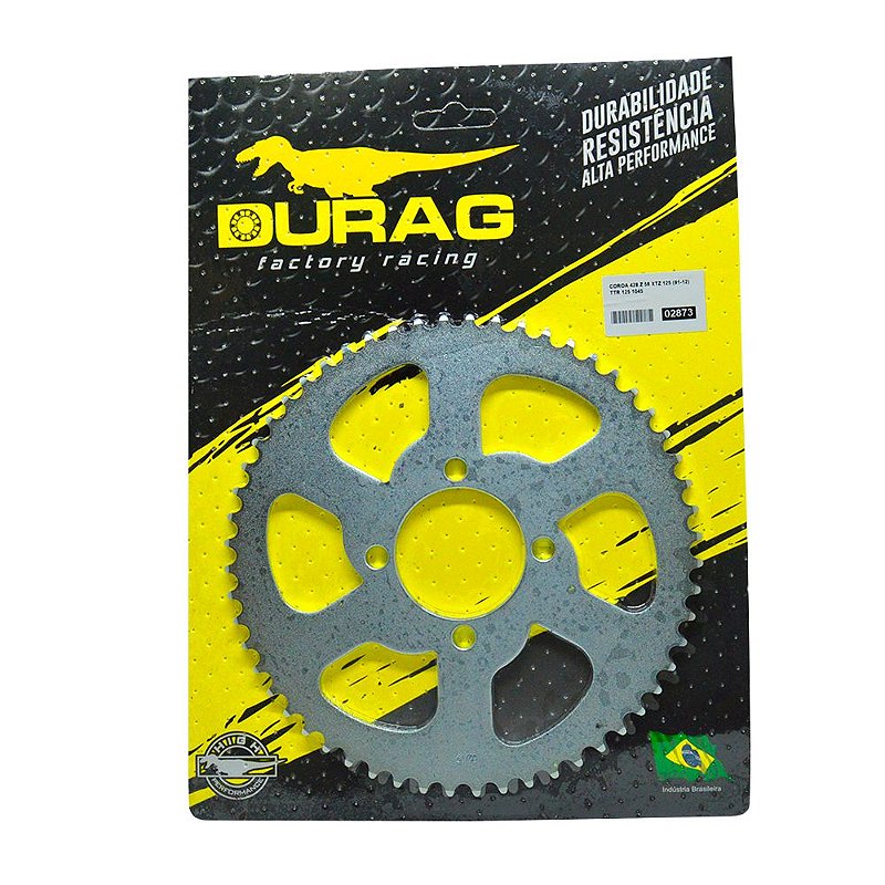 Coroa Xtz 125 56 Dentes Durag - Vivemos Moto