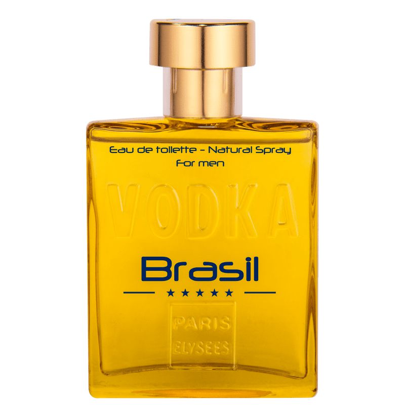 Vodka Brasil Yellow Paris Elysees Eau de Toilette - Perfume Masculino 100ml  - Agradavel Freskor Cosméticos e Perfumaria