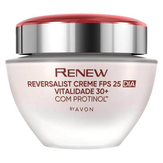 Renew Reversalist Creme Dia Vitalidade 30+ FPS25 - 50g - Avon - Agradavel  Freskor Cosméticos e Perfumaria