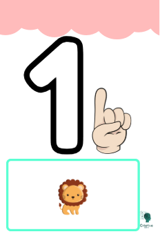 ficha numeral 1 a 10