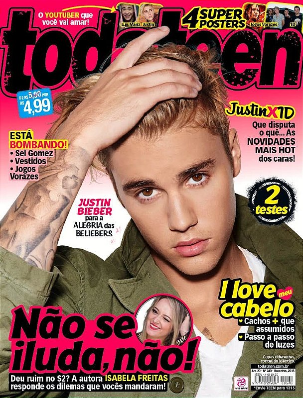 Revista Todateen Justin Bieber Nov Nova C Posters R