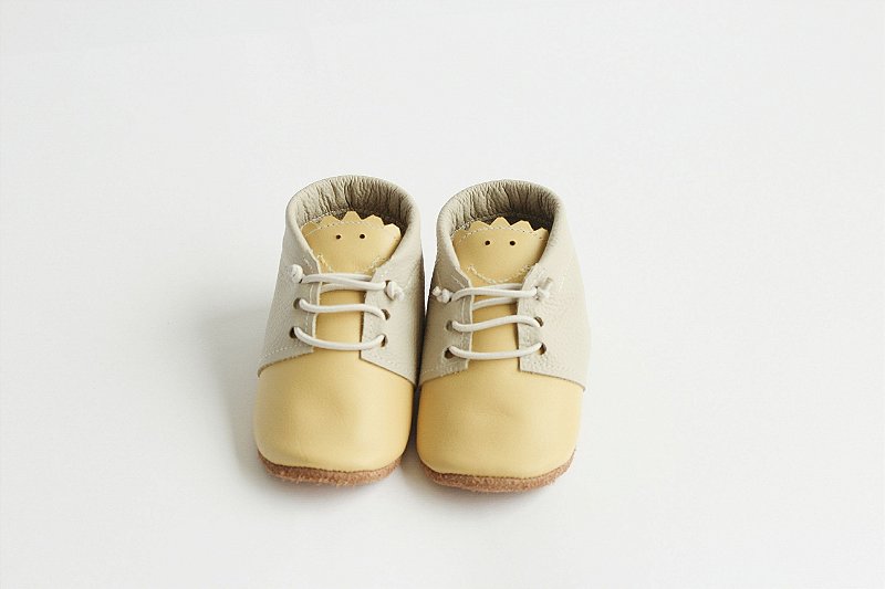Moc Oxford Sol - BinaBaby Ateliê - Sapatos infantis em couro, com