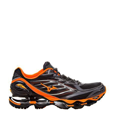 Tênis Mizuno Wave Prophecy 6 Preto e Laranja - WordShoes.com
