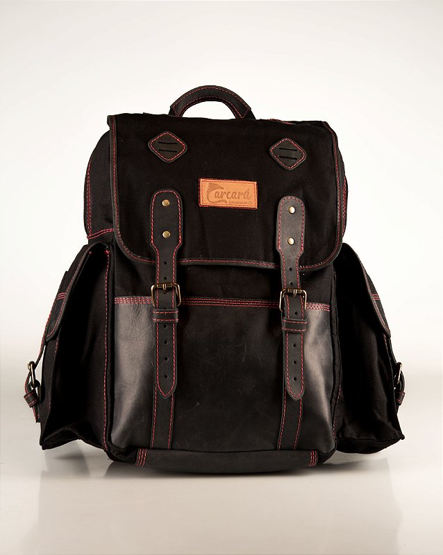 Mochila Amérika - Preto e Vermelho