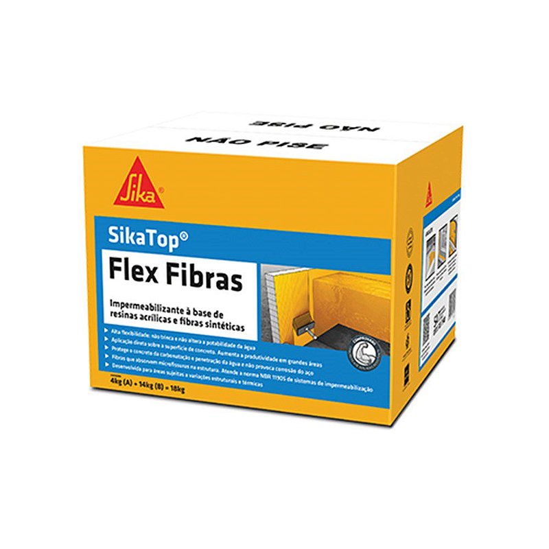 SIKATOP Flex Fibra 18KG Caixa SIKA 496805 - zigferramentas