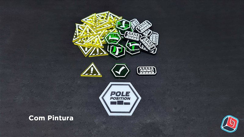 Kit de Tokens Gaslands em Acrílico - acessóriosBG - Impressões 3D para ...