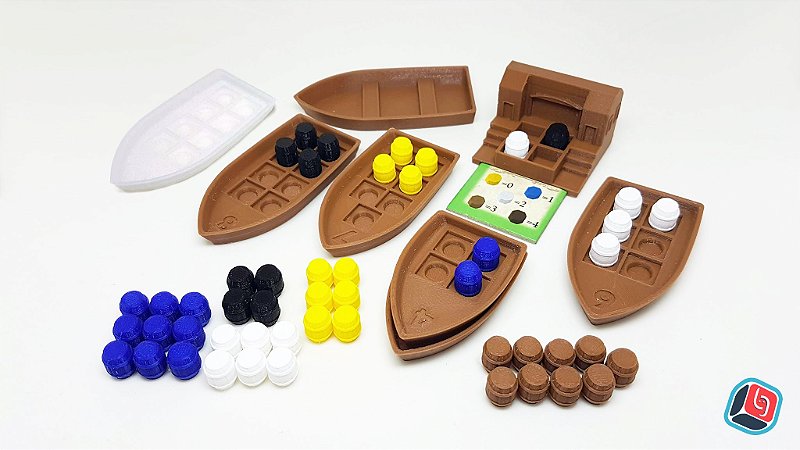 Kit completo Puerto Rico - acessóriosBG - Impressões 3D para Board