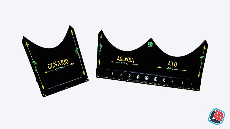arkham horror lcg card holder em Acrílico - acessóriosBG Upgrade your game with immersive Arkham Skyline card holders Arkham Horror LCG: Deluxe Agenda,