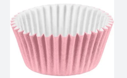 Forminha para Cupcake Poá Rosa e Branco - 45 Unidades - Extra Festas