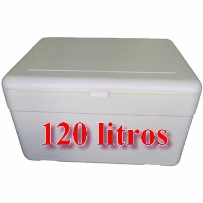 Caixa de Isopor 120 Litros Goldpac Un. - SM Embalagens Descartáveis