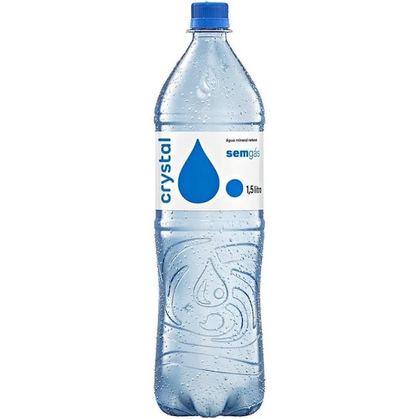 Água Mineral sem Gás Crystal 1,5 Litro Un. - SM Embalagens Descartáveis