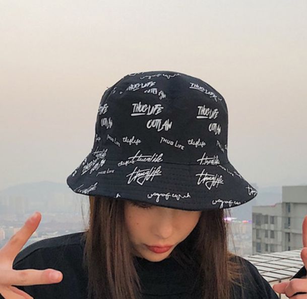 BUCKET HAT Thug Life Outlaw Duas Cores MobWay Store Moda