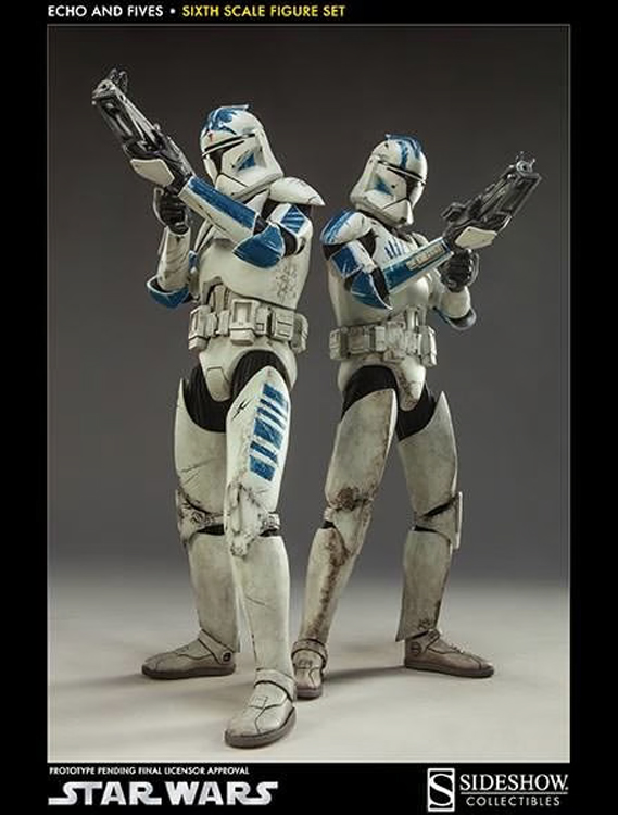 Star Wars : Echo and Fives Sixth Scale Figure - Sideshow - Groovy