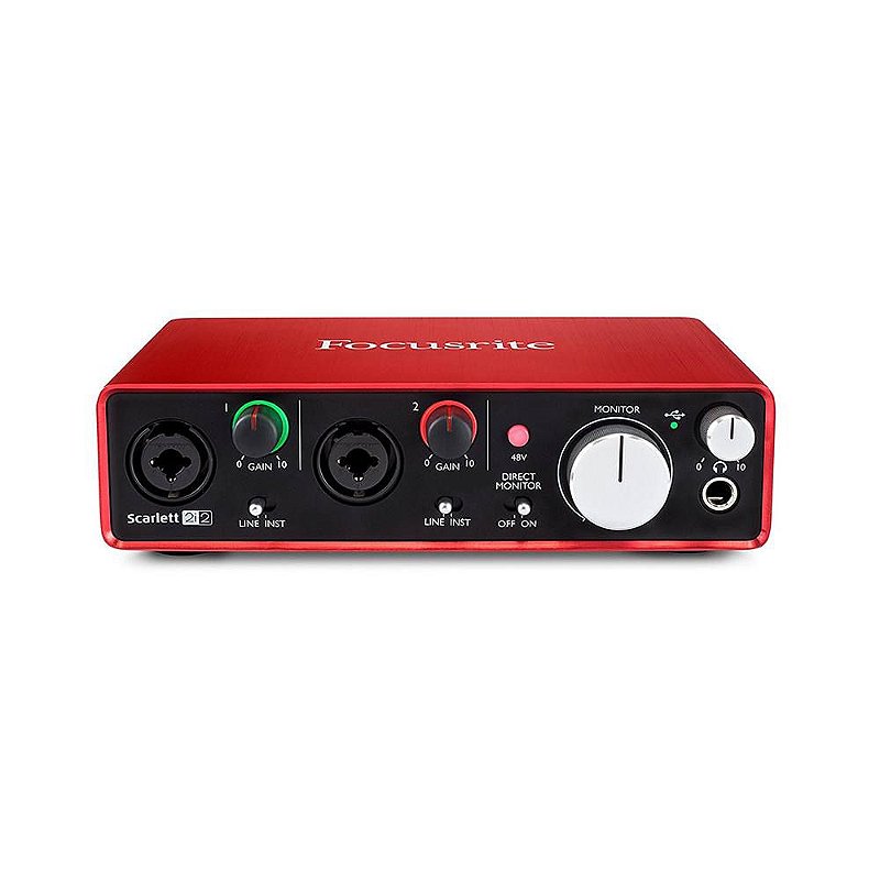 Interface de Áudio Focusrite Scarlett 2I2 3ª Geração - Look Interface de Áudio Focusrite Scarlett 2I2 3ª Geração - Look