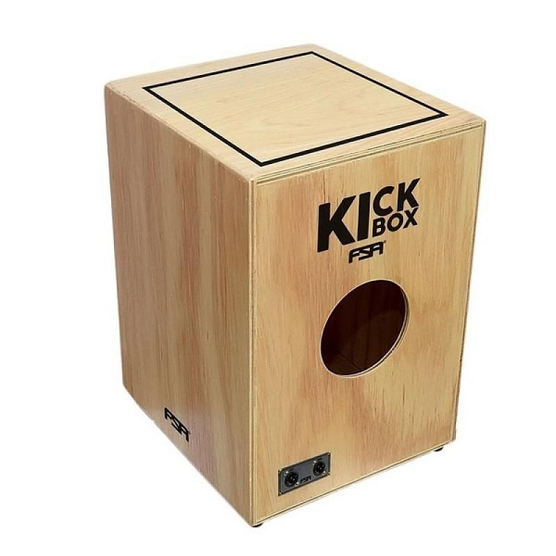Cajon Eletroacústico FSA Kick Box FKB01 Look Music Instrumentos Musicais