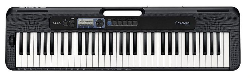 CASIO Casiotone CT-S300 61鍵 ブラック Teclado Casio Casiotone CT-S300 61 Teclas com Fonte Bivolt