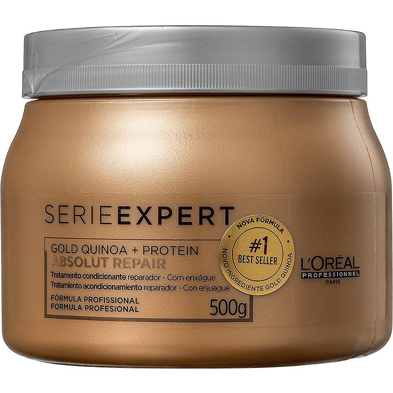 Máscara Loreal Professionnel Absolut Repair Gold Quinoa 500gr Flowers