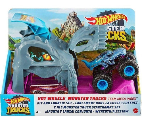 Pista HotWheels - Monster Trucks - Corrida a Pique