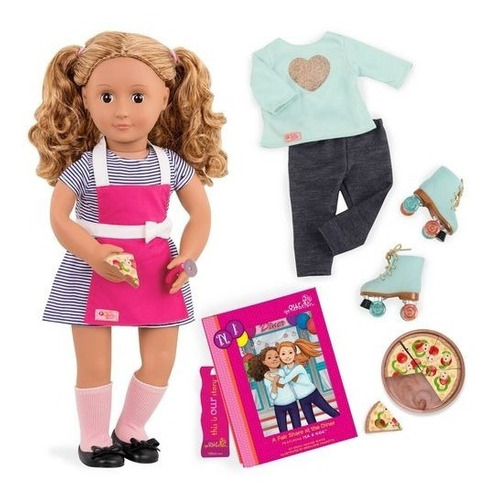 Boneca Our Generation - Isa Com 2 Roupa E Patins De Luxo