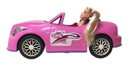 Carro Conversível da Barbie com 2 Lugares e Boneca Inclusa, Rosa - Blumenau