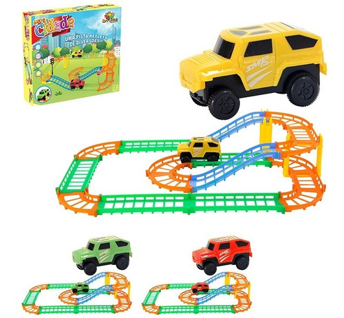 Pista De Corrida Brinquedo De Montar Racing Tower Carrinho