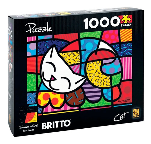 Quebra Cabeça Monalisa Puzzle 1000 Peças Grow - Bebe Brinquedo