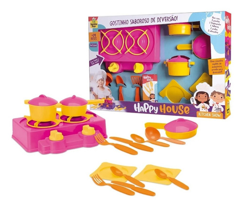 Cozinha Infantil Barbie C/ Panelinhas + Roupa Completa Jogo