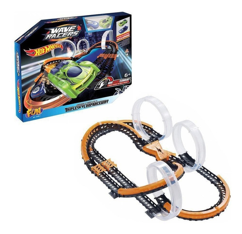 Pista de Percurso e Veículo - Hot Wheels - Track Builder - Looping