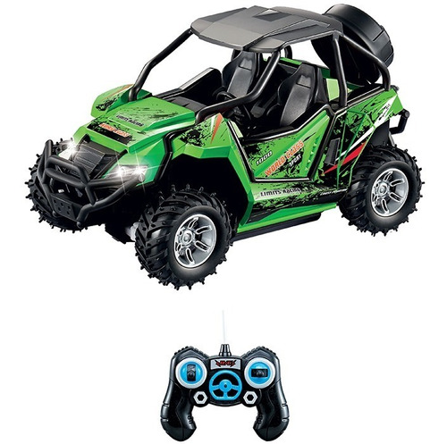 Carrinho De Controle Remoto 7funcoes 1:16 Extreme Racing Verde