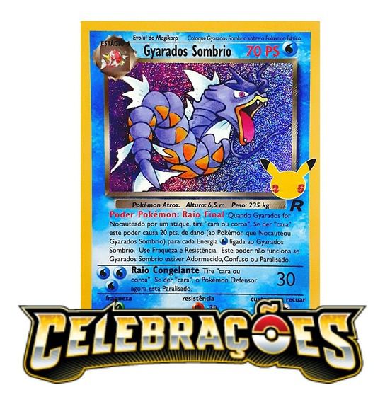 Card Pokémon Zapdos Da Equipe Rocket Celebrações Original