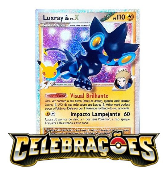 Carta Pokémon Luxray Gl Lv.x Coleção Celebrações - 25 Anos - Alfabay - Cubo  Mágico - Quebra Cabeças - A loja de Profissionais e Colecionadores!