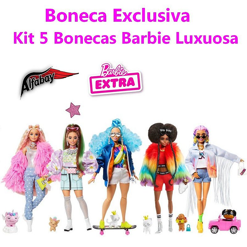 Barbie Cacheada + Carro (Topo em Camadas)