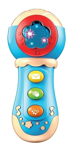 Brinquedo Musical Microfone Baby Com Luz E Som Azul - Alfabay - Cubo Mágico  - Quebra Cabeças - A loja de Profissionais e Colecionadores!