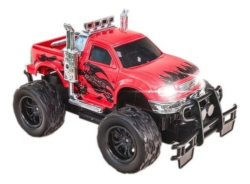 Carro Controle Remoto 4X4 Monster Stell Cavalay- Wellmix - Vermelho -  Vermelho