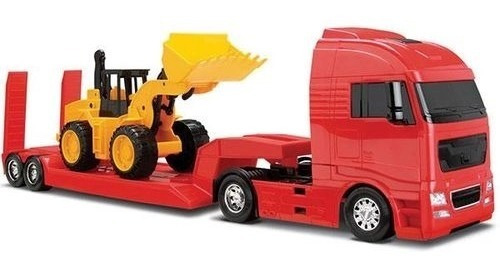 Caminhão Prancha Com Trator Carregadeira De 67 Cm Gigante Vermelho -  Alfabay - Cubo Mágico - Quebra Cabeças - A loja de Profissionais e  Colecionadores!