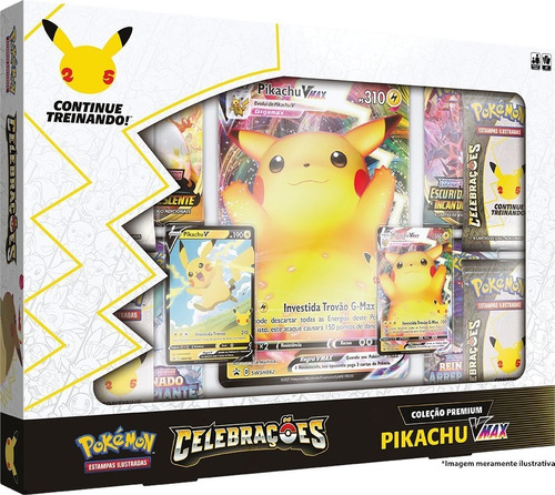 Pokémon Premium Box Pikachu Vmax 25º aniversário