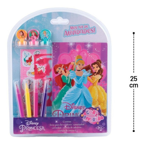 Princesas - Atividades para colorir com adesivos em Promoção na