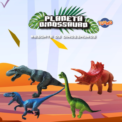 Planeta Dinossauro de Montar com Chave Trex Verde