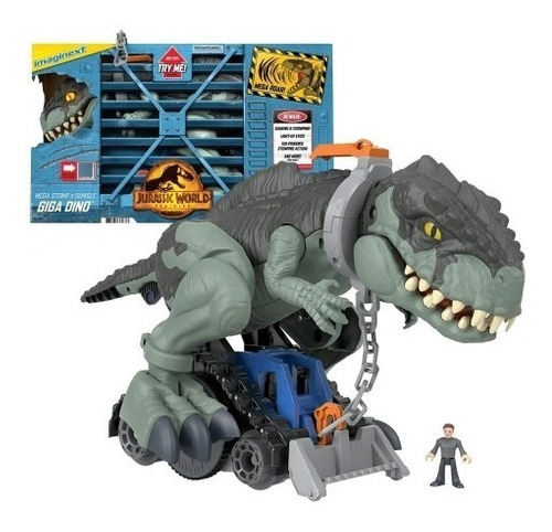 Tyrannosaurus Rex GIGANTESCO Jurassic World com Hot Wheels 