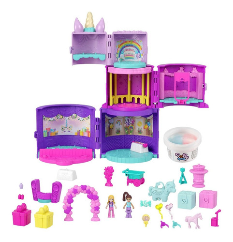 Kit 2 Bonecas Polly Pocket Moda Da Aventura No Espaço Magico