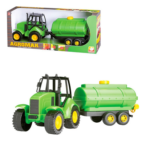 TRATOR DE BRINQUEDO INFANTIL AGRO MINIATURA 20CM - CARDOSO