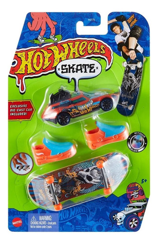 Hot Wheels Skate De Dedo Com Tenis Aranha Fantasma