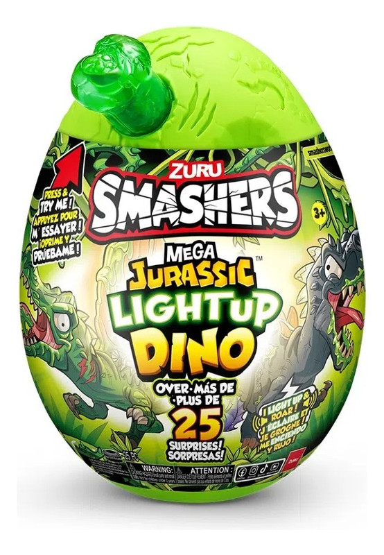 Ovo Dino Ilha Dos Dinossauros Smashers Gigante 25 Surpresas