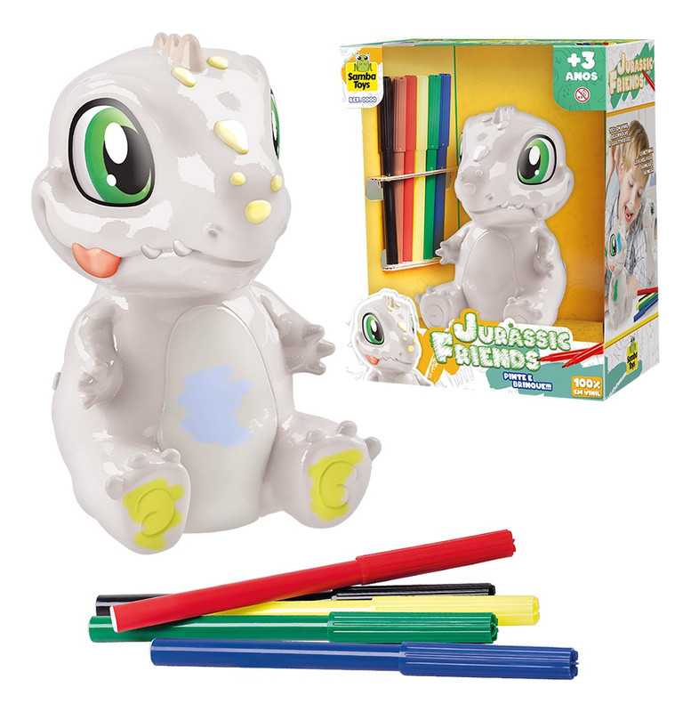 Kit 6 Dinossauro Coleção Baby Dinos Banhos De Vinil Colorido - Alfabay -  Cubo Mágico - Quebra Cabeças - A loja de Profissionais e Colecionadores!