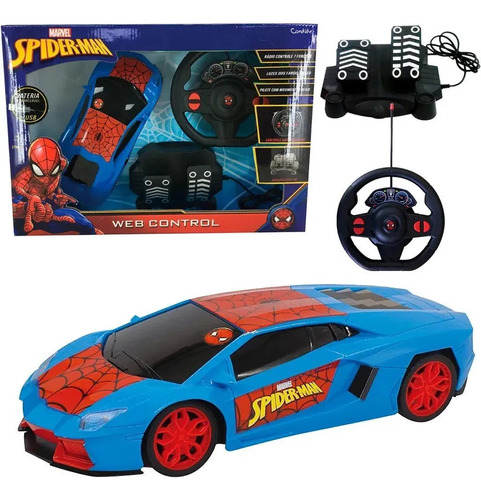 Carrinho controle remoto do homen aranha